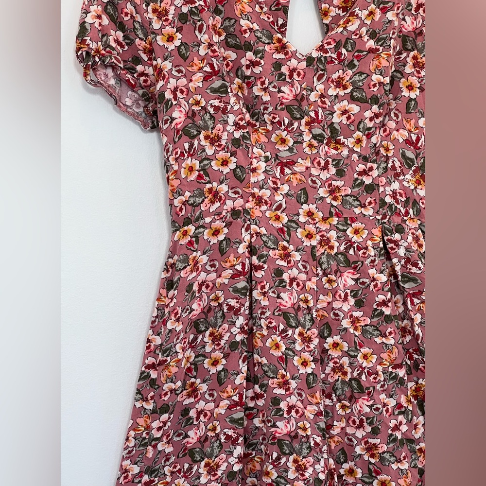 Floral mauve romper